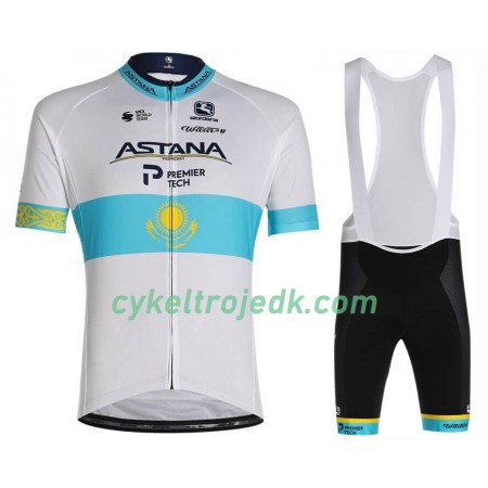 Cykeltøj + Bib Cykelshorts 2020 Astana Pro Team N003